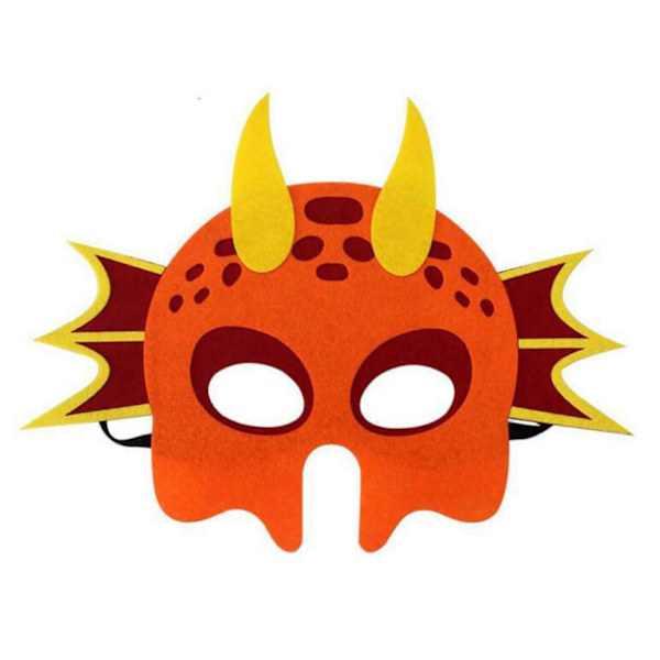 Nya dinosaurie masker ansiktsmasker filt barn mode lek hus leksaker kreativa fest spel rekvisita 12 st nya pojkar flickor