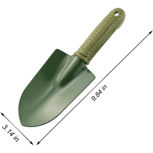 Hagespade for graving, planting av plen, legeringsspade, plastikkhåndtak, sklisikker