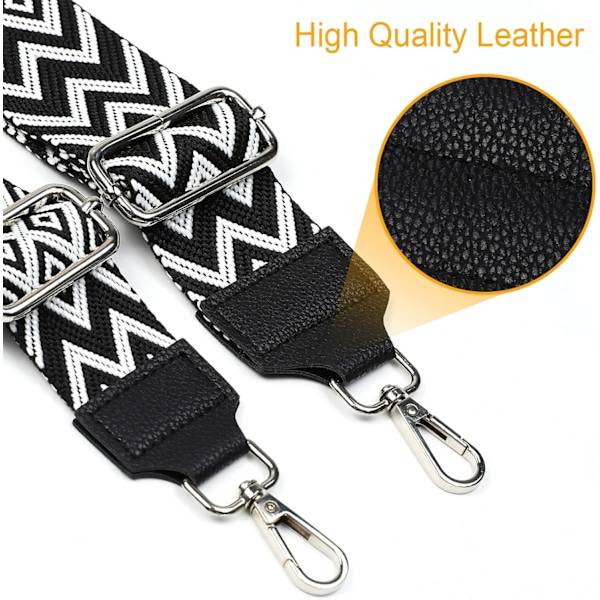 Justerbar axelrem för väska 5 cm bred axelrem, 80-140 cm extra långa justerbara remmar för handväska crossbody-väska, damväskor DIY-tillbehör
