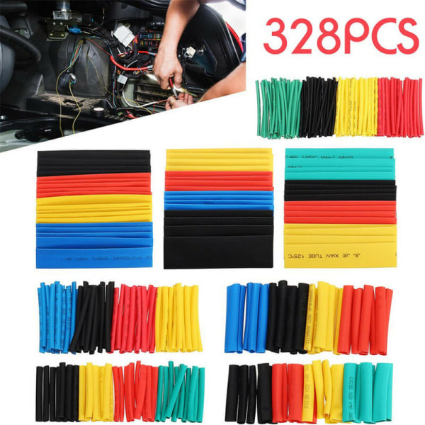 Heat Shrink Tubing Heat Shrink Tubing Heat Shrink Tubing Sleeving Wire Tube 328Pcs