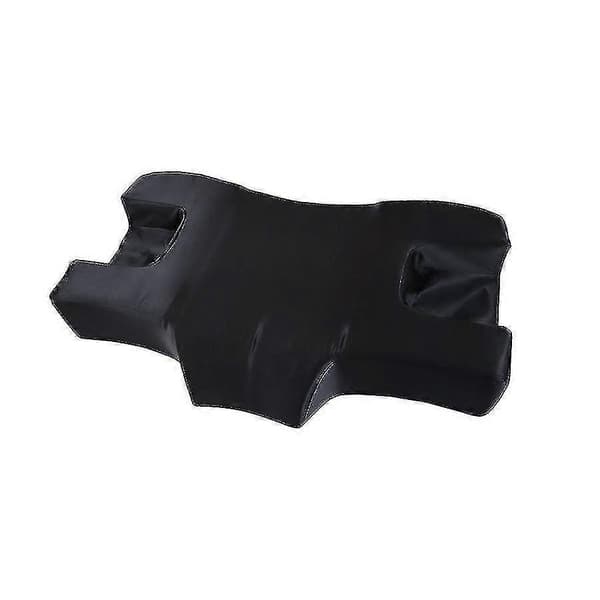 Anti-rynk Nackskydd Skönhetskudde Hotell Skönhetssalong Långsam Återhämtning Memory Foam Kudde Black satin
