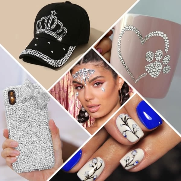 Nagelkonst Rhinestones Nagelstenar, för DIY Hantverk Smink Utklädning Manikyr Dekoration Stil 6