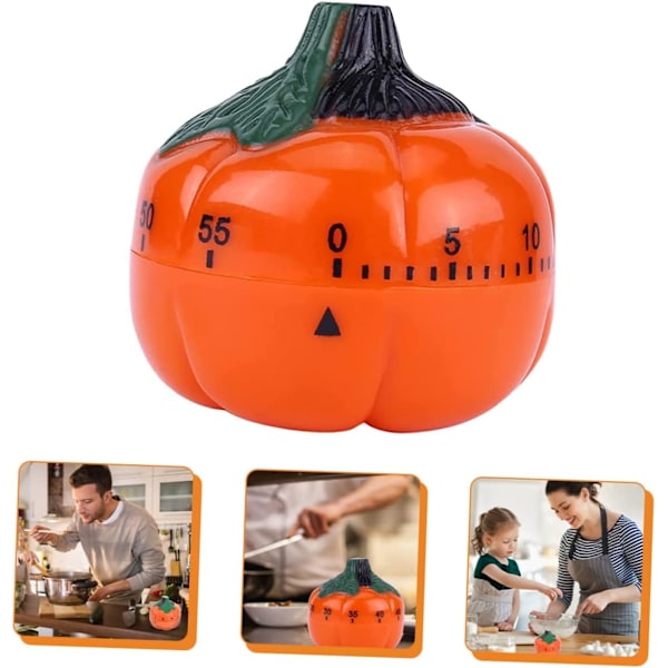 Bakningstidstimer Pumpa Timer Dekorativ Tidstimer Halloween Matlagningstimer Mekanisk Timer Kök Timer