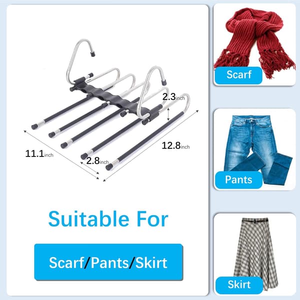 2-pak Closet Multi-Layer Multi-Use Bukseholder Organizer (2-pak)