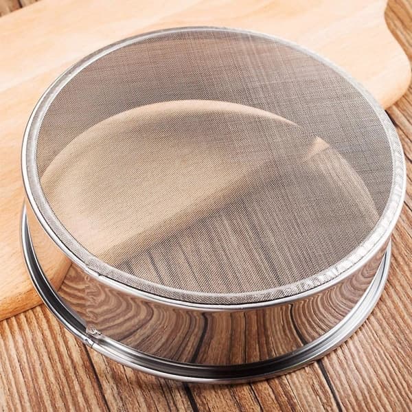 Melssikt i rustfritt stål, finmasket melssikt, kompatibel med bakemel