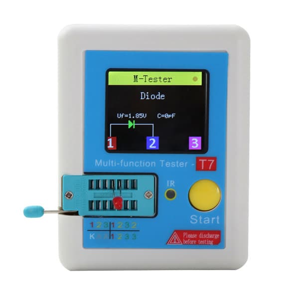 Transistor Tester med 128 TFT LCD Display Diode Triode Kapacitans til LCR ES