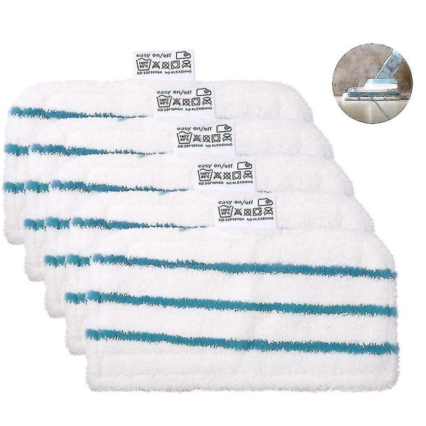 5 Vaskbare Mikrofiber Puder til Black & Decker Dampmopper