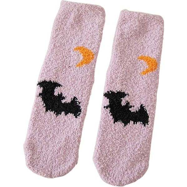 Women Men Fuzzy Socks Fluffy Cozy Winter Warm Super Soft Slipper Socks Grip Socks Home Socks for Halloween