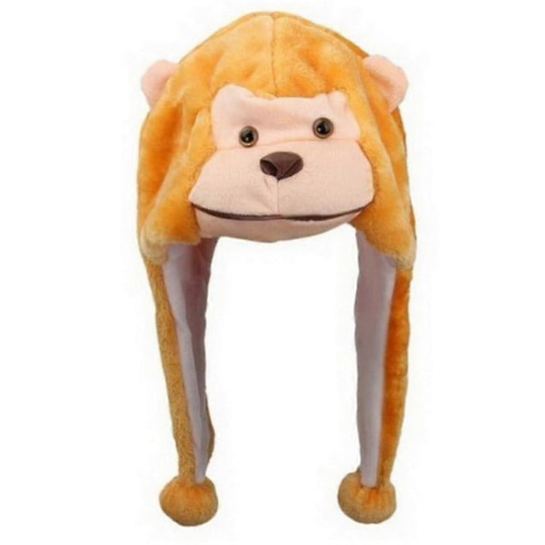 Plush Dyr Huer En Størrelse Caps Polyester Med Fleece Fôr monkey
