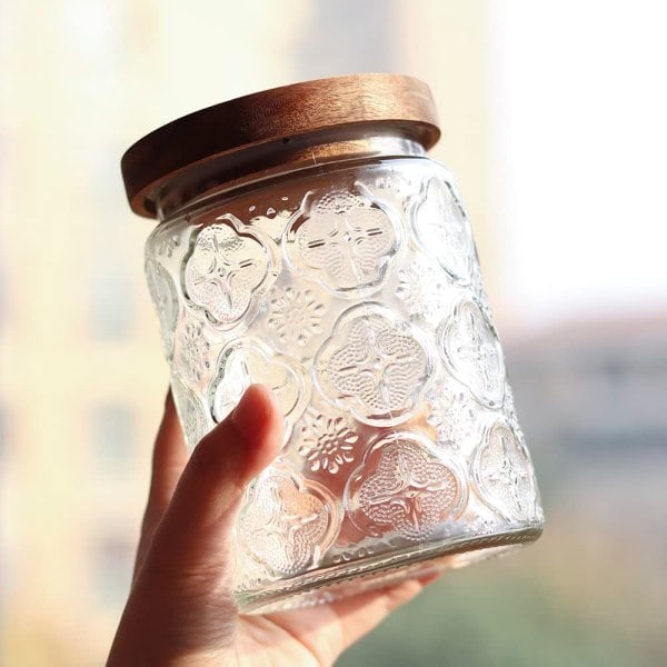 glasburkar, köksförvaringsburkar, 700 ml glasburk med