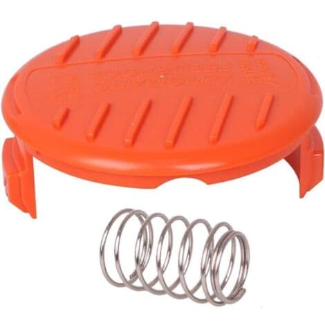 Sett med 4 spolehetter + 4 erstatningsfjærer kompatible med BLACK+DECKER RC-100-P trimmere