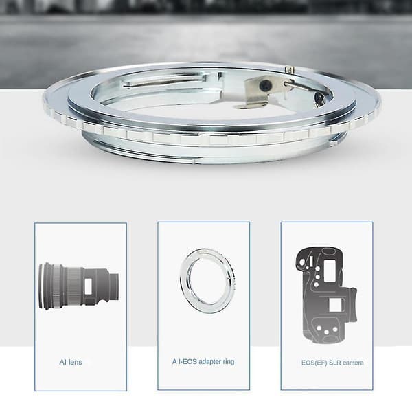 Ai-eos Linseadapterring For Nikon Ai-linse Til Canon Slr-kamera