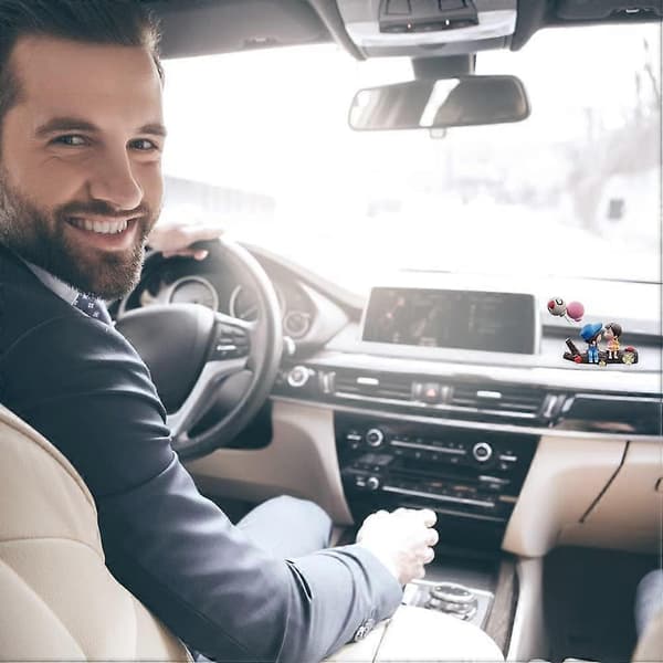 Søtt bil dashbord ornament, nydelig par som kysser, bilinteriør dekorasjon