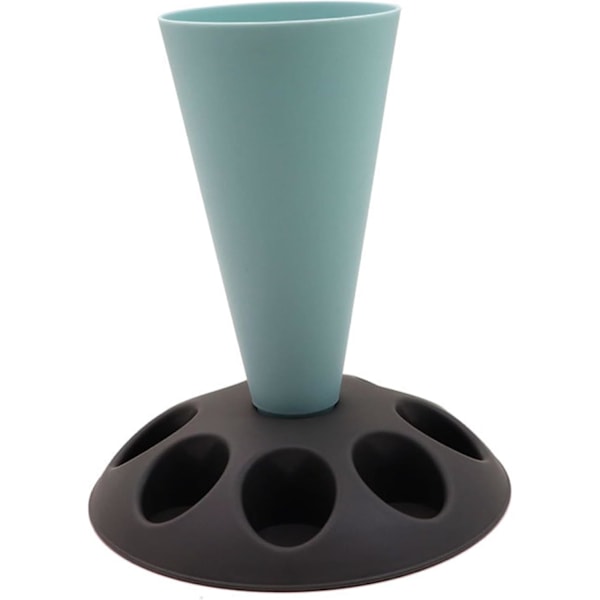 Sprøjtepose Stativ, Konditorpose Holder, Sprøjtepose Holder med 8 Slots Dyser Holder, Plastik Konditorpose Stativ