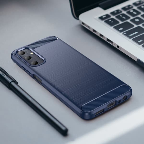 Samsung Galaxy A05s 4G Deksel Børstet Ståltekstur Blå