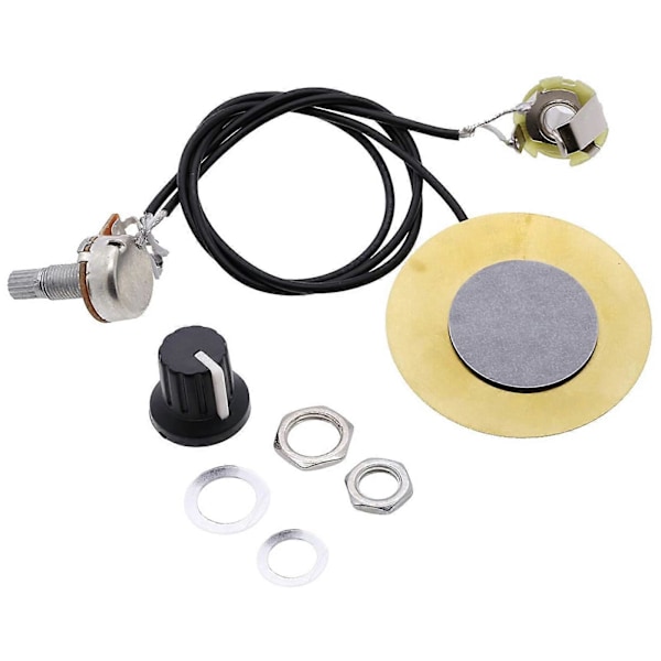 50mm Akustisk Gitar Pickup Piezo Transduser Ferdigkablet Forsterker Erstatning