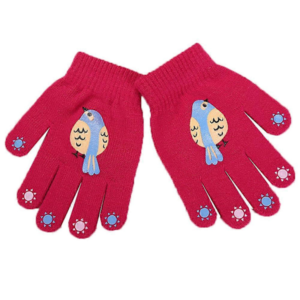 Barnehansker Vinter Strikkede Hansker Elastiske Hel-fingerhansker Votter for Gutter og Jenter style 5