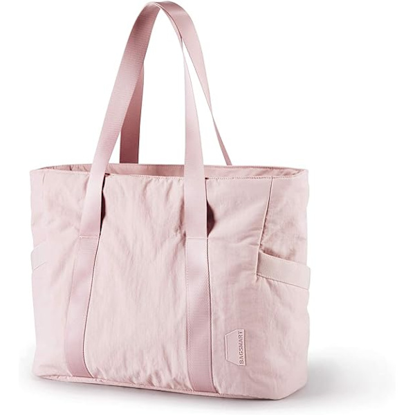 Toteväskor för kvinnor, Handväskor & Axelväska med Yogamatta Spänne för Resa, Strand, Gym, Arbete, Skola Pink