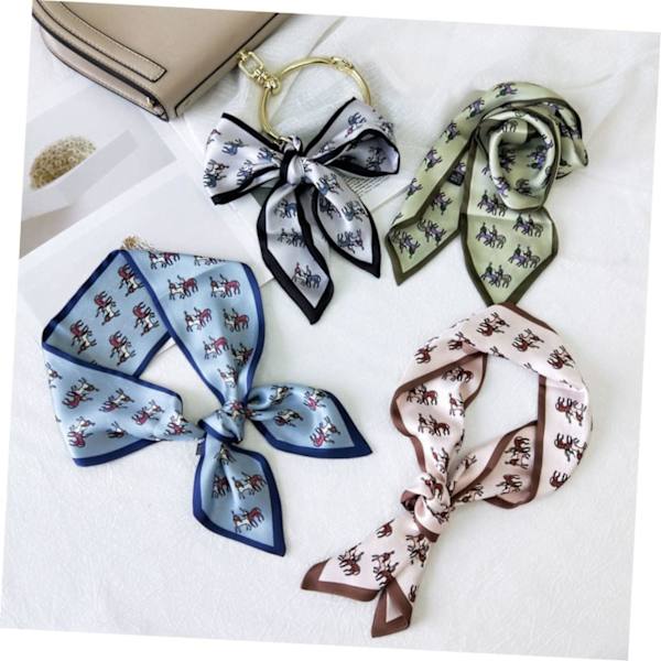 1 st Creative Stylish Kvinna Handväska Tryck Mode Armband Rosa Tillbehör Hårband Scarves Halsduk Sjal