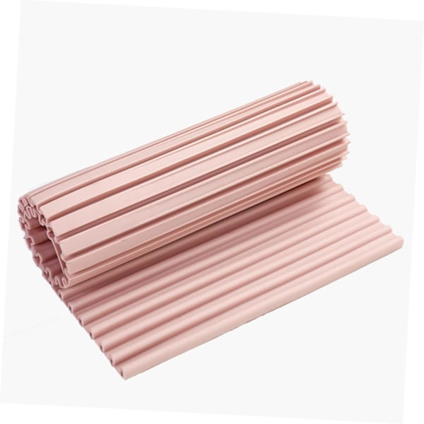 Brett for vask, sammenleggbart, sklisikkert, vaskbrett, husholdningsvaskbrett, silikagel, mykt gummi, vaskbrett for klær Pink