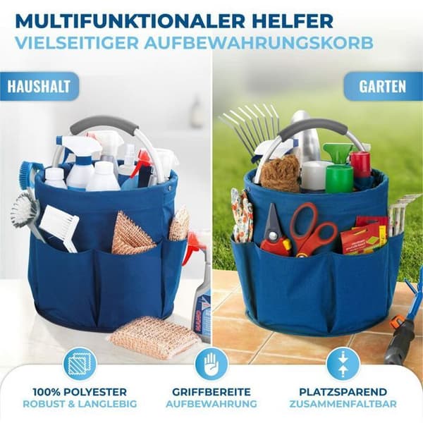 Opbevaringstaske til multifunktionelt haveredskab (blå)