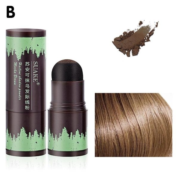 Hårgrænsepulver Pannan Skyggepulver Hårfarve Dækning Roddækning Mocha Brown 30g
