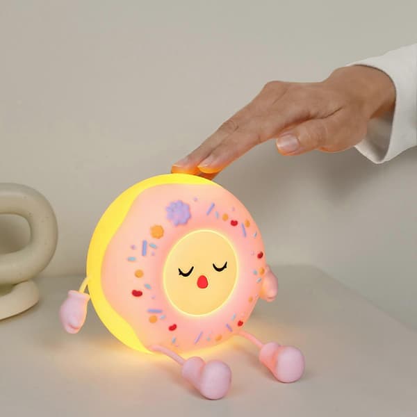 Donut Natlampe USB Soveværelse Telefon Atmosfære Lys LED Lys Klappe Lys B