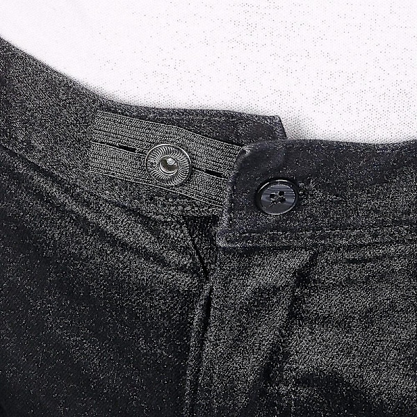 Midjebandsförlängare med knappar för gravidjeans - Elastiskt midjebandsförlängare Black 5PCS