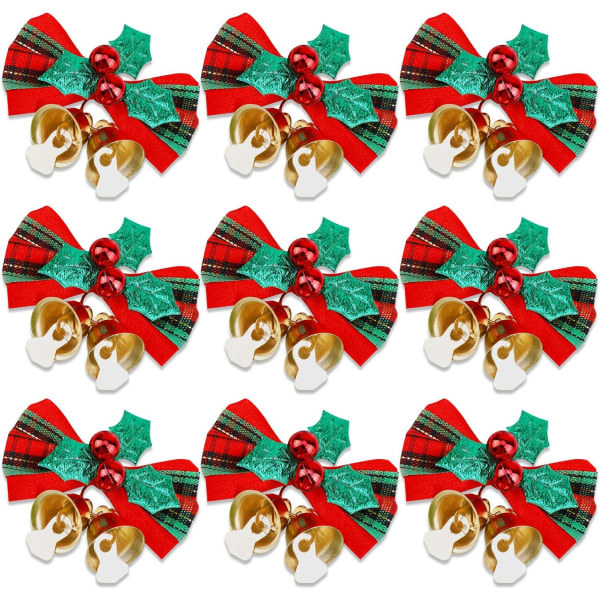 24 julgransband med klockor julkransband mini jul