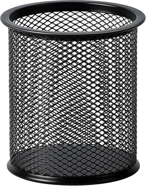 Metalliverkkokynäteline, musta