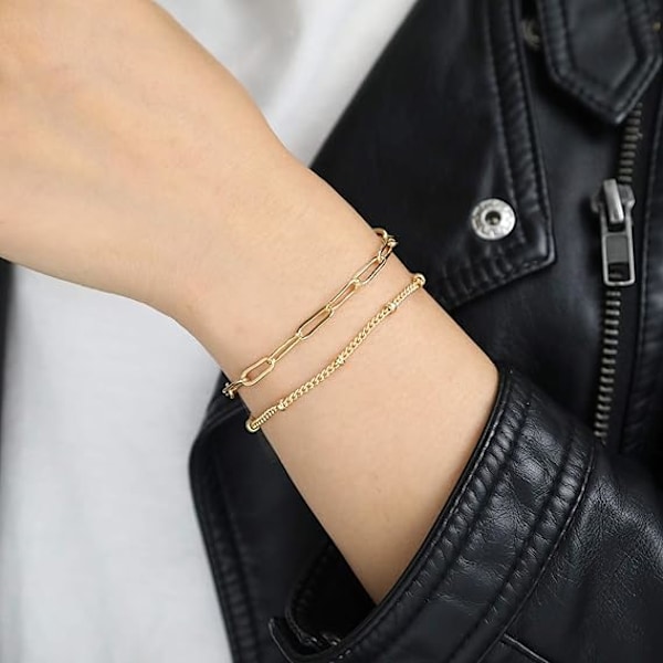 Gullbelagt Dråpeformet Armring 2