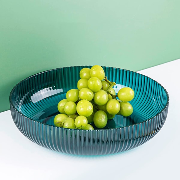 Frugt Skål Stilfuldt Designet Frugtkurv Fødevarekvalitet Plast Super Holdbar Frugt Skåle Green