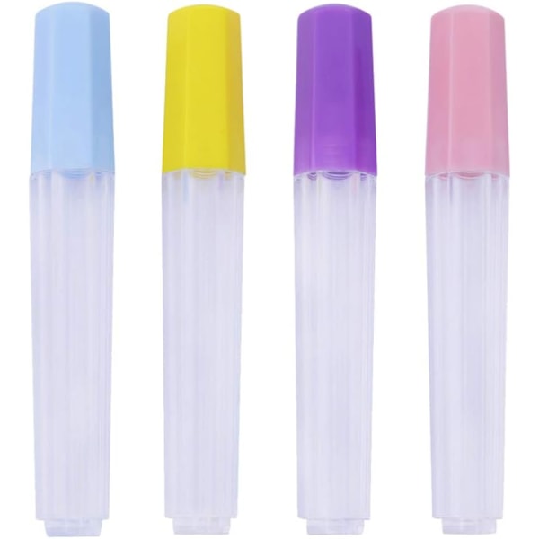 Needle Tube Holders Transparent Plastic Sealed Bottle Needle Holder Storage for Sewing Embroidery Accessories 4pcs