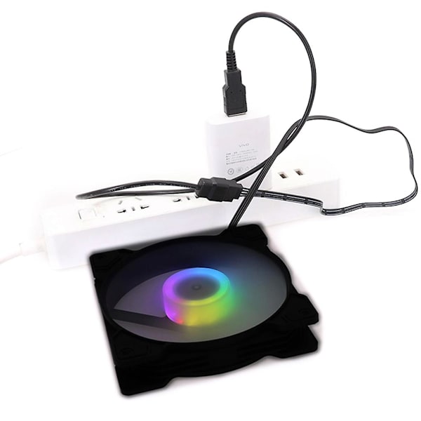 USB till 4-polig Notebookfläktkabel 5V Dator PWM Fläktströmförsörjningskabel 30-100cm 50cm