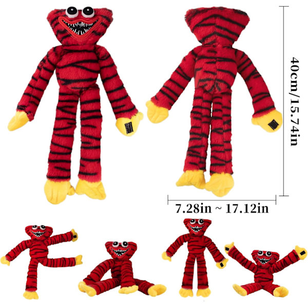 Plush-lelut, Peliajan Syntymäpäivälahjat, Kauhu Plush-lelu Halloween, Pehmeä Täytetty Plush-nukke Tytöille ja Pojille Red