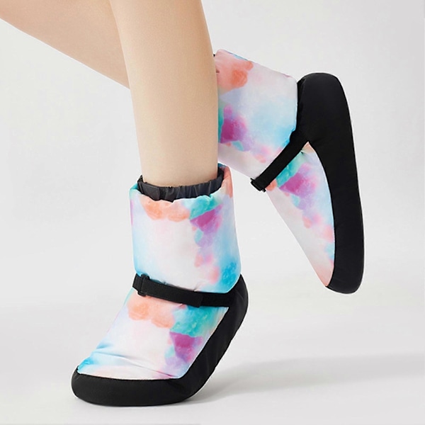 1 Par Ballet Varme Sko Stilfulde Holdbare Professionelle Polyester Bomulds Dansesko til Vinter Pink L