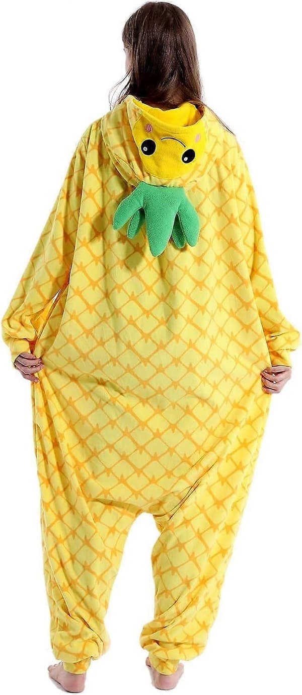 Ananas pyjamas Djurdräkt karneval jumpsuit S
