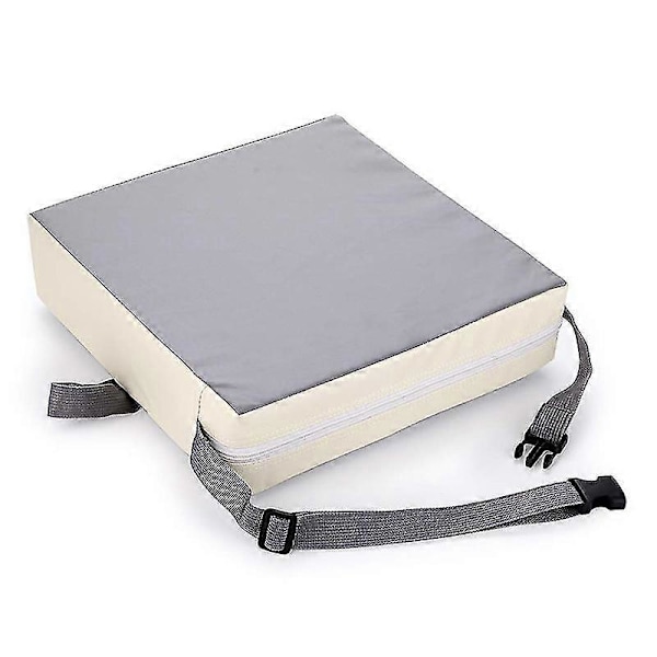 Barnehage-stol med økende pute, justerbar for småbarn, 2 stropper, spiseforsterker, pute, dekorativ pute, sofa, kunstballrom Gray