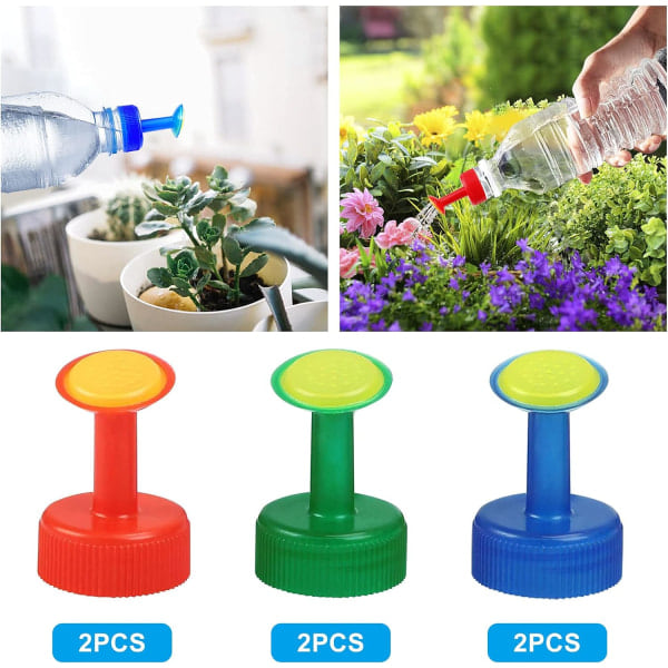 6-pack plastsprinklermunstycken för flaskor, sprinkler f