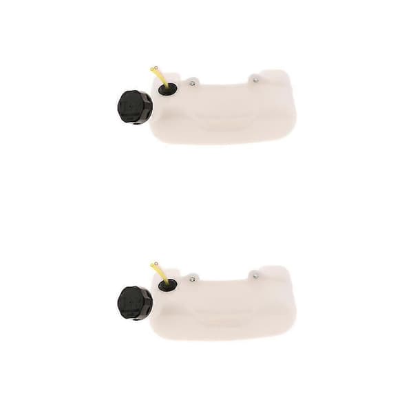 1/2 Drivstofftank med lokk Passer til String Trimmer 40-5 Skrå Munn Drivstoff 2PCS