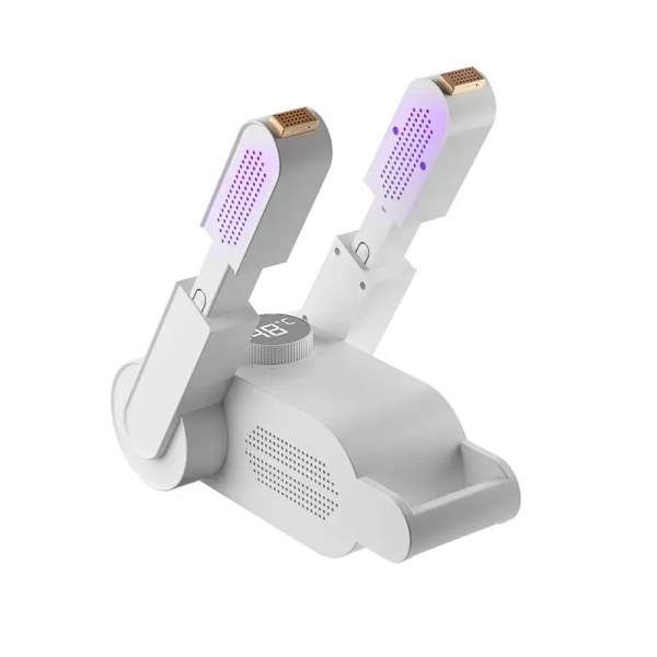 Elektrisk Skotork, Stöveltork med Digital Display, Pjäxtork, Sko- och Stövelvärmare, Vit Ozon Blanco
