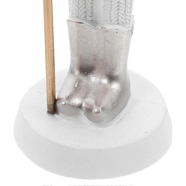 Påsk Nötknäppare Harts Skulptur Högtidsdocka Hem Skrivbordsdekoration Söta Ornament Grön