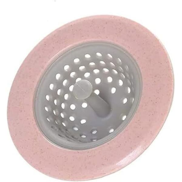 Set med 4 silikonhårfilter för dusch och diskho, för köket