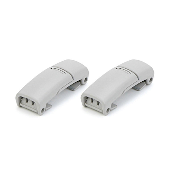 2 stk Late Magnetiske Metall Skolisser Spenne Lace-Free Skolisser Spenne Knapper Barn Voksen - SNNGV Grey