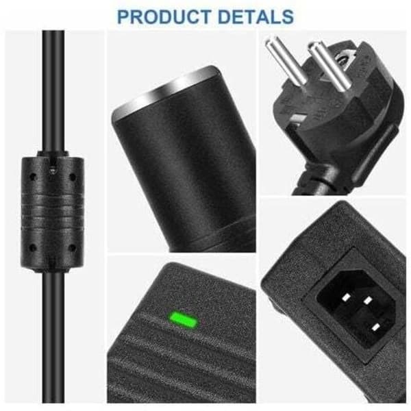 220V→12V 10A (120W) Omvandlare AC-adapter till EU Cigarettändaruttag, 1m Kabel