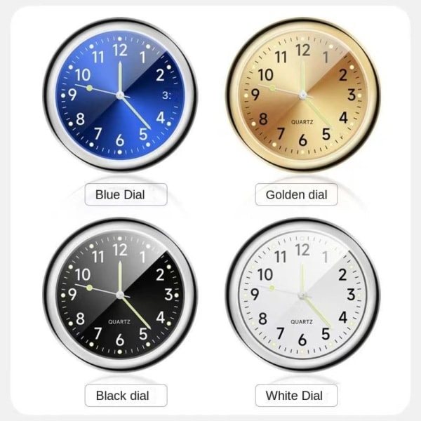 Auton kello Quartz-kello Black