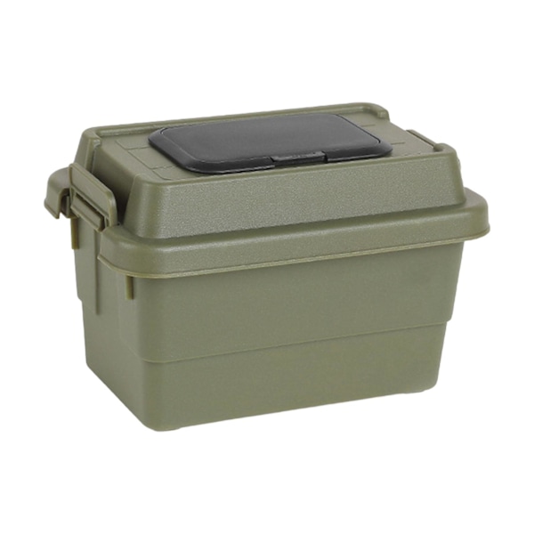 Camping Opbevaringsboks Udendørs Tissueboks med Låg til Rejser Hjem Madlavning Sort Green 18cmx12cmx11.5cm