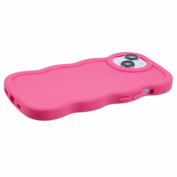 iPhone 14 Mobilcover Bølget Pink