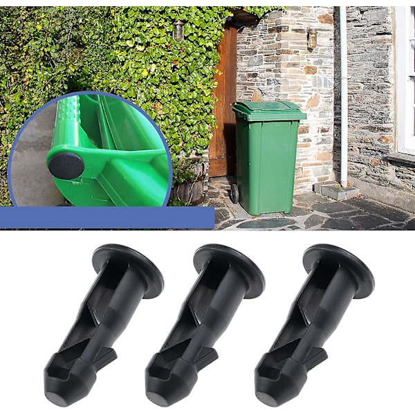 Par av plastbehållare lock gångjärnsstift 65mm x 18mm