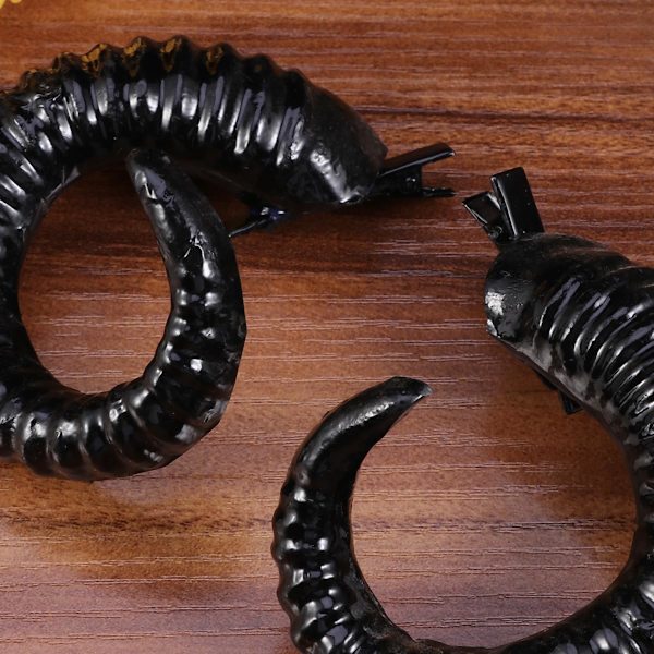 Fårhorn Hårnål Får Horn Hårklämma Barn Tiara Vita Horn Hårband Halloween Hårklämma Get Horn Europeiska